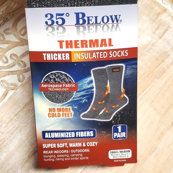 Thermal Socks by 35° Below - 1 Pair NWT - Picture 3 of 6